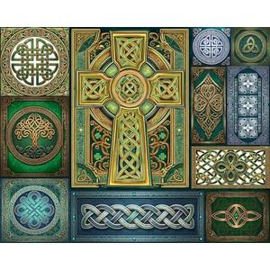 Springbok Celtic Knots 500 Piece Jigsaw Puzzle for Adults – Poster Now Included - Intricate Irish Art - Unique Cut Pieces – Made in USA