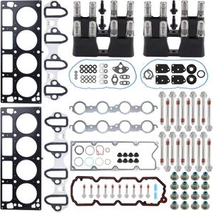 MUCO AFM DOD Lifters Kit Replacement with 5.3 Head Gasket Bolts Fit for Chevy Silverado 1500 Suburban Tahoe GMC SierraYukon 5.3L V8 Engines 2007 08 09 10 11 12 2013