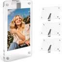 4Pcs Car Clip Picture Holder,Personalized Car Picture Frame,Acrylic Car Photo Holder,Magnetic Car Sun Visor Photo Clip,Visor Clip Photo Frame Hanging Decor Car Accessories for Mom Husband Family Photos, 3.5"L x 2.4"W
