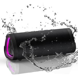 Vanzon V40 Bluetooth Speakers, Portable Wireless Speaker V5.0 with 24W Loud Stereo Sound, 24H Playtime, TWS & IPX7 Waterproof, Suitable for Travel, Home and Outdoors (Black)