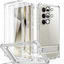 ESR for Samsung Galaxy S24 Ultra Armor Series Case, Full Body Protection Front Cover with Screen Protector and Extra Protective Front Frame, 3 Kickstand Modes, Military-Grade Protection, Clear