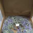 Wreaths for Front Door, Purple Flower Garland for All SeasonsGrapevine Wreath with Lavender Flowers for Home Decor and Front Porch Decor, Artificial Hanging Flowers for Outdoors (Purple)