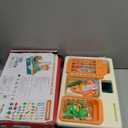 CUTE STONE Play Kitchen Sink Toys with Upgraded Real Faucet, Play Cooking Stove, Cookware Pot and Pan,Play Food, Color Changing Dishes Accessories for Boys Girls Toddlers (Blue)