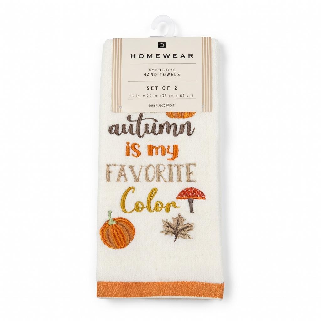 Homewear 2-PK Hand Towel Fall In Air White