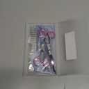 Dog Grooming Scissors with Safety Round Tips Stainless Steel Professional Dog Grooming Kit - Thinning, Curved Scissors and Comb for Cat Pet (Pink 4 in 1)