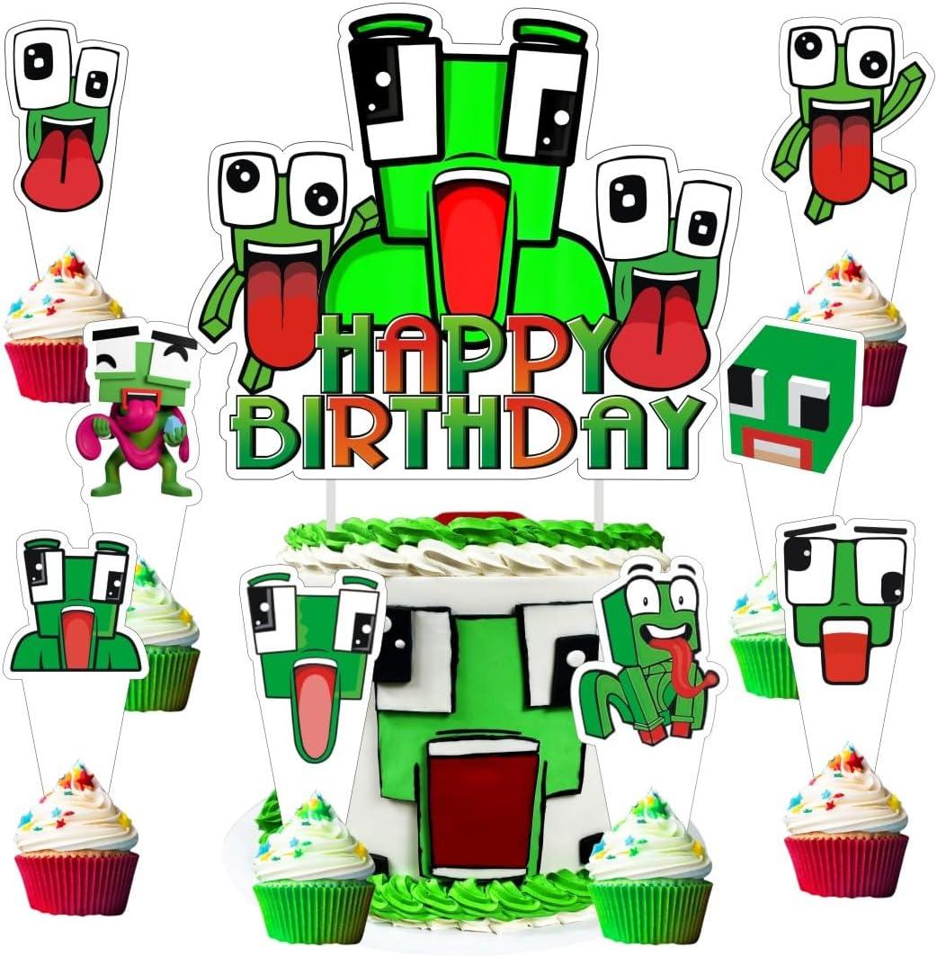 25 Pcs Cake Topper and Cupcake Toppers Set Birthday Party Supplies for Kids Birthday Decorations
