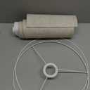 OUTON Beige Drum Lamp Shades for Floor Lamps, 13" Top x 13" Bottom x 10" High, Easy to Assemble, Replacement Linen Lampshades for Table Lamps & Bedside Lamps (1.65" Spider)