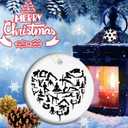 Yoga Namaste Ceramic Ornament, Yoga Lover Keepsake, Zen Meditation Workout Asana Gift (C18)