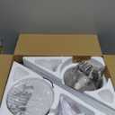 Ceiling Fans with Lights and Remote Control, Brushed Nickel Flush Mount Ceiling Fan with Light 3-Color Dimmable, Memory for Lighting and Fan Reversible, 6-Speed, Timer, Indoor/Outdoor Use, 52 Inch