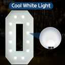 Marquee Letters 4 Feet Tall Large Light Up Letters Baby Shower Decorations Wedding Engagement White Party Decorations Prom Sign Big Cardboard Backdrop O