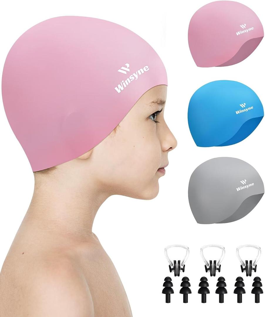 Kids Swim Cap for Toddler Children to Keep Hair Dry-5