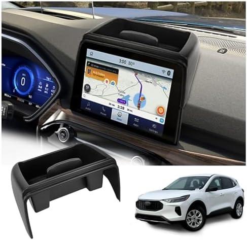 Carwiner Center Console Dash Storage Tray for 2020-2024 2025 Ford Escape Accessories Console Dashboard Organizer with Cellphone Holder Storage Box Insert Accessories