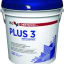 U S GYPSUM 384013 3.75QT Plus3 Compound, 3.5 qt, White to Off-White