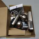 Veise VE018 Smart Knob Handle Lock - Fingerprint, App Control, Keyless Entry for Front Door and Bedroom, Electronic Digital Keypad, Auto Lock, Remote Access Sharing, IP55 Weatherproof, Satin Nickel