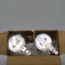 6 Oz. (Ounce) Glass Bulb Jar Syrup Dispenser, Sugar Dispenser, Retracting Spout, Dispensing Thumb-Lever, Pancake House Style (2)