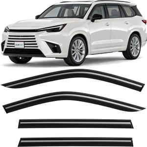 CLIM ART Incredibly Durable Rain Guards for Lexus TX 2024-2026, Original Tape-on Window Deflectors, Vent Deflector, Window Visors, Car Accessories, 4 pcs. - 424396