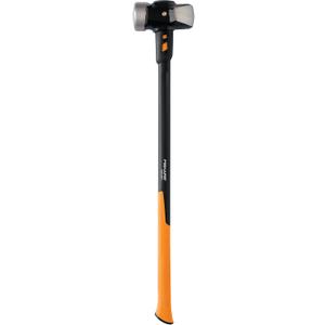 Fiskars PRO IsoCore 10 lb Sledge Hammer, 36", Shock-Absorbing Handle, Wedged Demolition Face, Orange/Black
