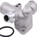 ApplianPar Aluminum Cooling Water Hose Coolant Flange Connector for Audi A4 Avant A4 Quattro