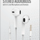 Acoustix Stereo Audiobuds with In-Line Microphone and Remove White