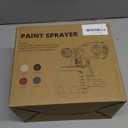 Brushless Cordless Paint Sprayer Compatible with Milwaukee 18V Battery (Battery Not Included),1000ml/min High Flow,1200ml Container,150 Din/s Max Viscosity,Paint Sprayer for Furniture (Red)