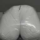 Hofdeco Premium Bolster Pillow Insert, 7"x22" ( Cover Size 6"x20") Water Resistant Synthetic Down Alternative Sham Stuffer for Patio, Bench, Garden, White