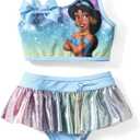 Disney Princess Moana Ariel Mickey and Friends Toddler Girls 2 Piece Tankini Bathing Suits Summer Rash Guard Swimwear