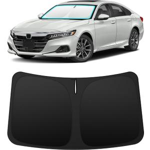 INSAUTO Custom Fit Windshield Sun Shade Accessories for Honda Accord 2018-2022, Foldable Front Window Sunshade, UV & Heat Reflector, Keeps Interior Cool, Includes Storage Bag