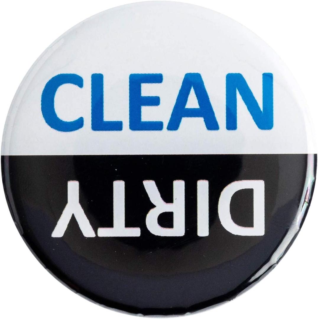 5 x Dishwasher Magnet Unwashed or Clean Premium Made in USA Flip Magnet Dish Washer Chores Ends Common Problems Save Time Waterproof and Durable Non Scratch Two Easy to See