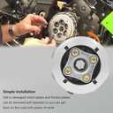 Clutch Kit for Honda Rebel 250 CMX250/C/X, Heavy Duty Springs Driver Complete Clutch Disc Plate Kit for 1985-2016 Nighthawk 250 CB250 1991-2008