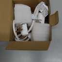 3 Base C7 String Bulbs Christmas Village Light Accessory Cord with 3 LED Light Bulb Universal Clip White Cord with On/Off Spare Fuse Switch Plugs for Decorations Christmas Village House