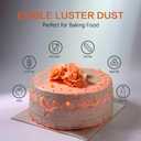 2 x Edible Luster Dust,Rose Gold Luster Dust 12g Food Grade Metallic Shimmer,Edible Glitter for Desserts Cake Decorating, Baking, Fondant, Chocolate, Candy, Drinks, Cookies, Vegan