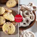 Birthday Gift Basket Tower for Women, Him, Gourmet Snacks & Sweets Food Gifts, Treat Box with Cookies, Delicious Treats, Candy Surprise by Broadway Basketeers