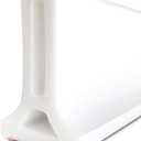 Duzzy 67 Inch Collapsible Shower Water Dam Shower Stopper Barrier and Retention System and Keeps Water Inside Threshold Dry and Wet Separation Suitable for Bathroom and Kitchen (White)