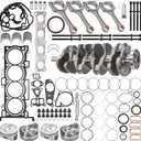 G4KJ 2.4L Engine Rebuild Overhaul Kit w/Crankshaft Piston Set Compatible with Hyundai Sonata Tucson Santa Fe 2011-2019, for Kia Optima Sorento Sportage 2011-2020 23111-2G200 23510-2G500