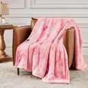 Homemate Heated Blanket Electric Throw - 50"x60" Heating Blanket Throw 1/2/4/6/8 Hours Auto-Off 10 Heat Levels Over-Heat Protection Luxury Faux Fur Sherpa ETL Certification