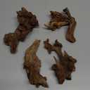 YZHZOM Small Natural Driftwood for Aquarium Styling Carefully Selected Natural Aquarium Decor Driftwood for Reptile Tank Reptile Tank Wood Decor (Driftwood 4-6inch 4pcs)