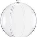 uxcell 12pcs 1 3/16-inch(30mm) Clear Plastic Ornaments Ball