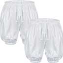 Nuanchu 2 Pcs Unisex Washable Adult Diaper Cover Reusable Leakproof Incontinence Underpants for Incontinence Supplies(M Size)