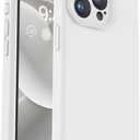Vooii Compatible with iPhone 15 Pro Max Case, Upgraded Premium Silicone, [Camera Protection] [Soft Anti-Scratch Microfiber Lining] Shockproof Phone Case for iPhone 15 Pro Max 6.7 inch - White