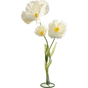 3Pcs Artificial Flowers for Outside, Large Flower Decorations for Birthday Party, Fake Flowers for Garden l Hotel l Office l Home Farmhouse Decor l Wedding l Art Gallery Graduation l Store