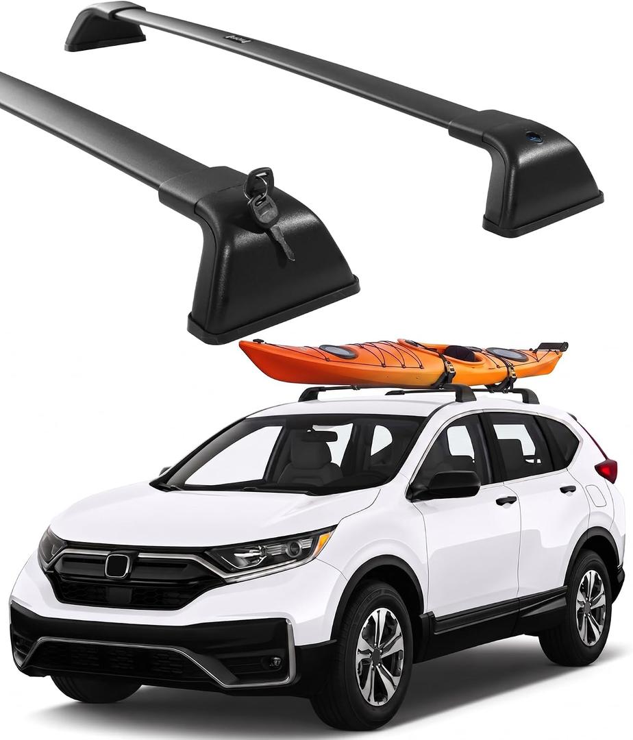 Roof Rack Cross Bars for 2012-2022 Honda CRV CR-V with Naked Roof, Heavy Duty Aluminum Cargo Crossbars with Metal Lock, Low Wind Noise, 265 LBS Load Capacity for Kayak Bike Cargo Box