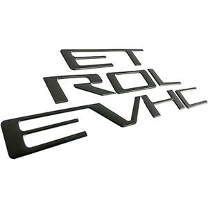 Tailgate Inserts Letters Compatible for 2019-2025 Sverado, 3D Raised & Strong Adhesive Decals Letters (Matte Black)