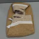 Colingmill Graduation Woven Large Gift Basket Empty with Ribbons Bow Tie Bag, Graduation Empty Decorative Chest Box, Woven Rope Storage with Handles Home Decor(14 x 10 x 5.5 Inch,Khaki White)