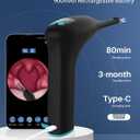 Voraiya Electronic Tonsil Stone Remover with Camera & Light Visible Tonsil Stone Removal Kit APP Connection 5 Level Suction Tonsils Stones Vacuum Cleaner Oral Care Tool for Adults,Kids