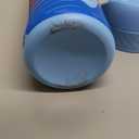 Ion8 Steel Water Bottle, 600 ml/20 oz, Leak Proof, Easy to Open, Secure Lock, Dishwasher Safe, Flip Cover, Fits Cup Holders, Carry Handle, Durable, Scratch Resistant, Raised Print, Blue, Whale Design