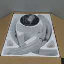 ZMISHIBO Low Profile Ceiling Fans with Lights, Flush Mount Modern Ceiling Fan and Remote Control, 20" LED Ceiling Fans, Stepless Dimmable 3 Colors and 6 Speeds (Black)