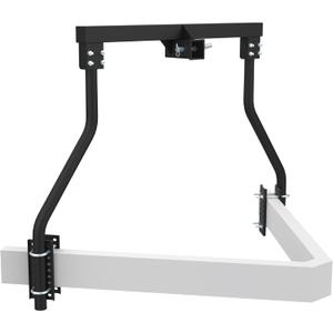 Trailer Tongue Bike Bunk, Adjustable A-Frame Trailer Bike Frame Hold up to 100LBS, RV Bike Rack for Extra Camper Storage Space, Black