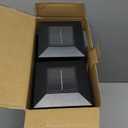 Solar Post Cap Lights 12 Pack, Fence Post Solar Lights, Warm White/Cool White Lighting, Black Waterproof Outdoor Post Lights for Garden Patio Porch, 4x4, 5x5 or 6x6 Vinyl/Wooden Posts