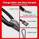 Charger for Nintendo Switch, 45W AC Adapter Fast Charging with 5ft Detachable USB C Cable, Compatible with Switch/OLED/Lite, Steam Deck, Support TV Mode, Original Quality