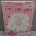 GAGAKU Baby Doll Stroller for Toddlers, Foldable Toy Stroller with Storage Basket and Bag, Diapers - Reborn Doll Accessories for Girls & Kids Ages 3+, Pink